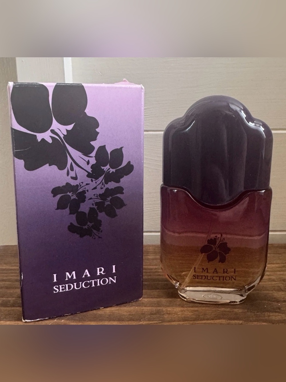 Avon Imari Seduction Perfume - Purple and Brown Gradient Bottle